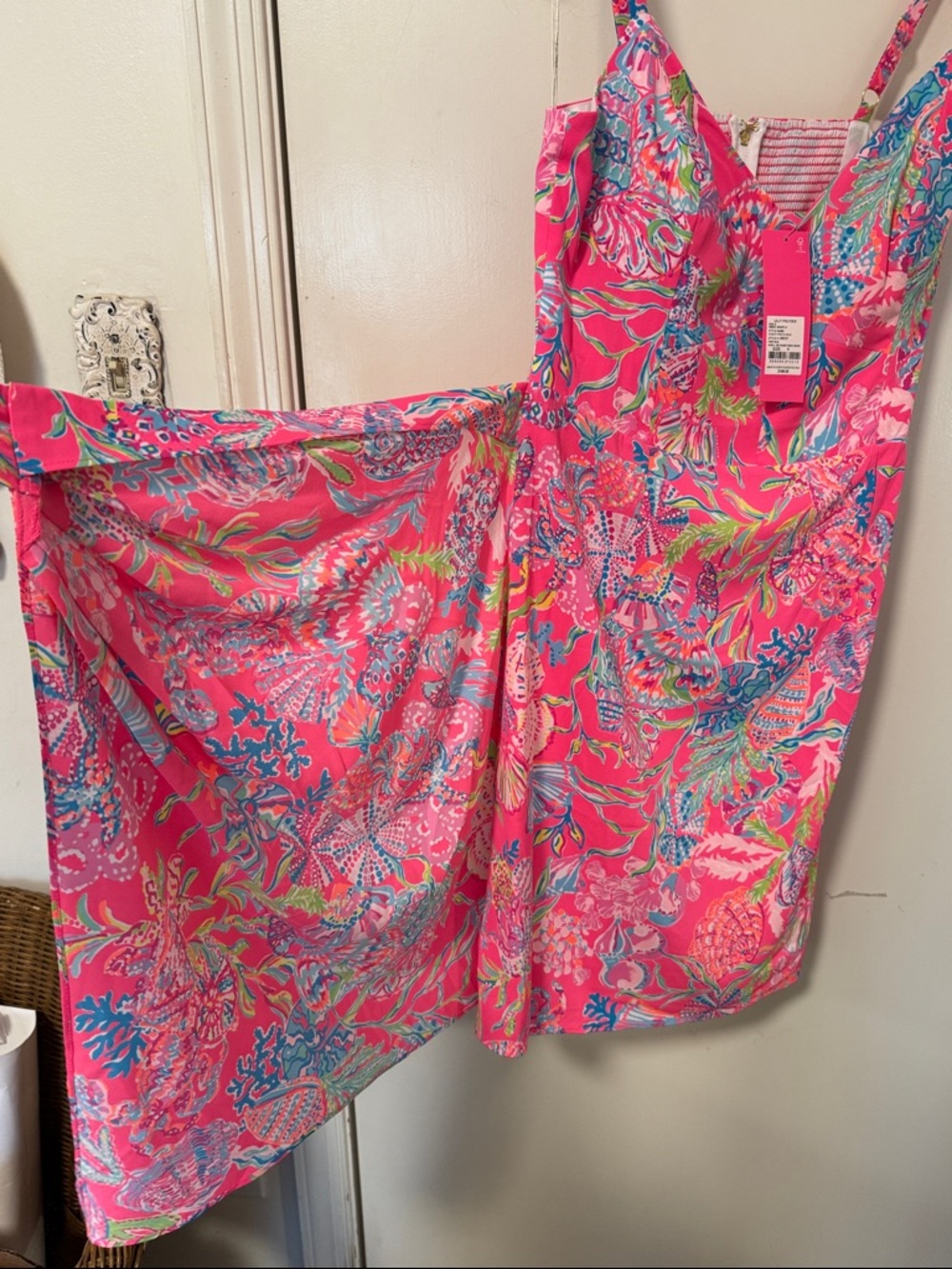 Lilly Pulitzer Scarlet Stretch Dress Pink Isle Print: Shell Me Something Good - Picture 12 of 12